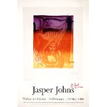 JASPER JOHNS - Figure 7 - Original color offset lithograph