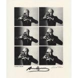 OLIVIERO TOSCANI - Andy Warhol, Carnegie Hall Studio, New York City - Vintage photogravure