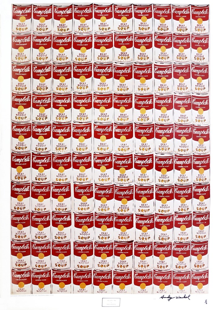 ANDY WARHOL - 100 Cans - Color offset lithograph