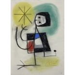 JOAN MIRO - Untitled - Pastel drawing on paper