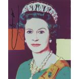 ANDY WARHOL - Queen Elizabeth II (#2) - Color offset lithograph