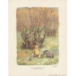 E(RNEST) H(OWARD) SHEPARD - Pooh and Piglet Look on … - Original color offset lithograph