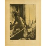 EDGAR DEGAS - Femme dans la baignoire - Original duogravure, after the monotype