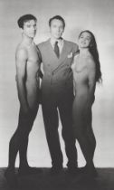 GEORGE PLATT LYNES - At the Ballet: George Balanchine with Nicholas Magallanes and Marie-Jeanne -...