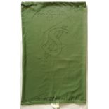 ANDY WARHOL - Dollar Sign - $ - Black marker drawing on green rip-stop nylon laundry bag