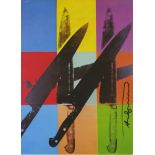 ANDY WARHOL - Knives #11 - Color offset lithograph