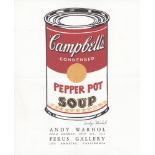 ANDY WARHOL - Campbell's Soup - Pepper Pot - Original color offset lithograph