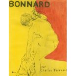 PIERRE BONNARD - La chemise otee - Original collotype with pochoir coloring