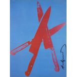 ANDY WARHOL - Knives #08 - Color offset lithograph