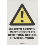 BANKSY - Graffiti Artists Must Report… - Color offset lithograph printing