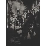 BRASSAI [gyula halasz] - Les vidangeurs activant la pompe, rue Rambuteau - Original photogravure