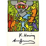 KEITH HARING & ANDY WARHOL - Andy Mouse IV, Homage to Warhol - Color offset lithograph