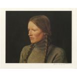 ANDREW WYETH - Braids - Color offset lithograph