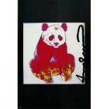 ANDY WARHOL - Giant Panda - Color offset lithograph