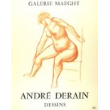 ANDRE DERAIN - Andre Derain: Dessins. Galerie Maeght - Original color lithograph poster