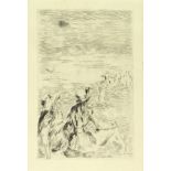 PIERRE-AUGUSTE RENOIR - Sur la plage, a berneval - Original etching