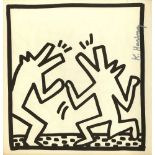 KEITH HARING - Barking Dogs - Original vintage lithograph