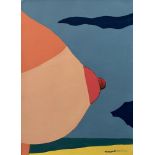 TOM WESSELMANN [imputée] - Study for the Seascape Portfolio - Acrylic on paper