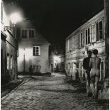 HELMUT NEWTON - At the New World, Prague - Original vintage photolithograph