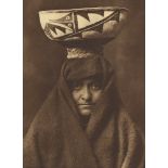 EDWARD S. CURTIS - A Zuñi Woman - Original photogravure