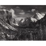 ANSEL ADAMS - Yosemite Valley from Inspiration Point, Winter, Yosemite National Park - Original p...