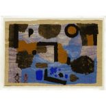 PAUL KLEE - With the Two Strays ["Avec les deux egares'] - Original color collotype