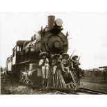 HUGO BREHME - Locomativa con Revolucionarios en el Estado de Morelos - Original gelatin silver print