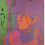 ANDY WARHOL - Man Ray #1 - Color offset lithograph