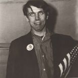 DIANE ARBUS - Patriotic Young Man with a Flag, N.Y.C - Original vintage photogravure