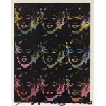 ANDY WARHOL - Nine Multicolored Marilyns #3 - Color offset lithograph