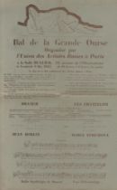 MIKHAIL LARIONOV - Bal de Grande Ourse…8 Mai 1925 - Original color lithographs & letterpress