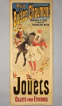 JULES CHERET - Aux Buttes Chaumont/Jouets - Original vintage color lithograph