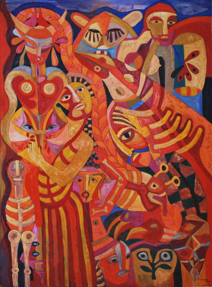 KARIMA MUYAES - Goddesses (Diosas) - Oil on canvas
