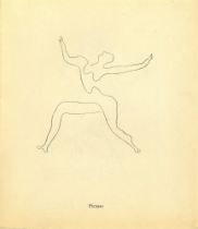 PABLO PICASSO - Bal Olympic: Vrai bal sportif costume (Programme) [Picasso *one original lithogra...