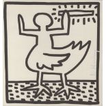 KEITH HARING - Bird Man - Original vintage lithograph