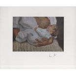 LUCIAN FREUD - Esther and Albie - Color offset lithograph