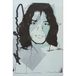 ANDY WARHOL - Mick Jagger #01 (first edition) - Color offset lithograph