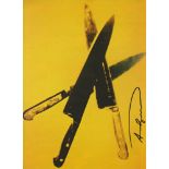 ANDY WARHOL - Knives #07 - Color offset lithograph