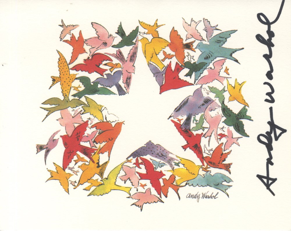 ANDY WARHOL - Christmas card: Star of Wonder - Original vintage color offset lithograph