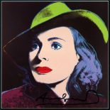 ANDY WARHOL - Ingrid Bergman: With Hat (05) - Color offset lithograph