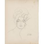 GUSTAV KLIMT - Porträt einer Frau - Pencil drawing on paper