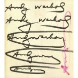 ANDY WARHOL - Six Warhol Signatures - Offset lithograph