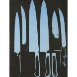 ANDY WARHOL - Knives #09 - Color offset lithograph