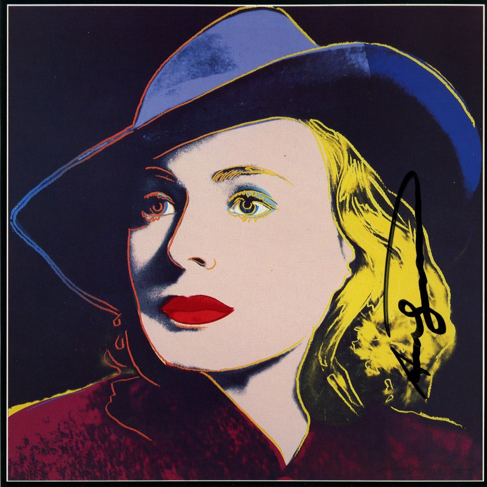 ANDY WARHOL - Ingrid Bergman: With Hat (08) - Color offset lithograph