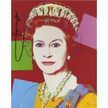 ANDY WARHOL - Queen Elizabeth II (#1) - Color offset lithograph