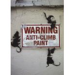 BANKSY - Anti-Climb Paint - Color offset lithograph