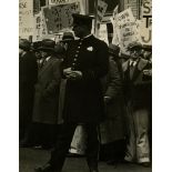 DOROTHEA LANGE - General Strike, Policeman, San Francisco - Original vintage photoengraving