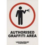 BANKSY - Authorised Graffiti Area - Color offset lithograph printing