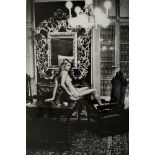 HELMUT NEWTON - Charlotte Rampling at the Hotel Nord-Pinus, Arles, France, 1973 - Original photol...