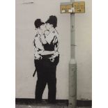 BANKSY - Kissing Coppers - Color offset lithograph